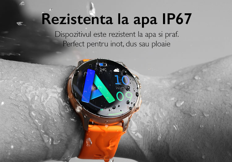 Ceas Smartwatch Femei TechONE K58 Ultra, Auriu Ceas Smartwatch Femei TechONE K58 Ultra, Auriu
